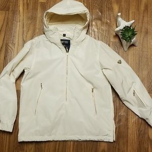 Post card 3/4 zipper hoodie snowboard jacket